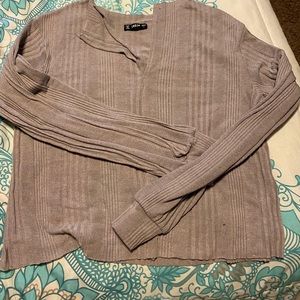 Shein purple loose long sleeve top
